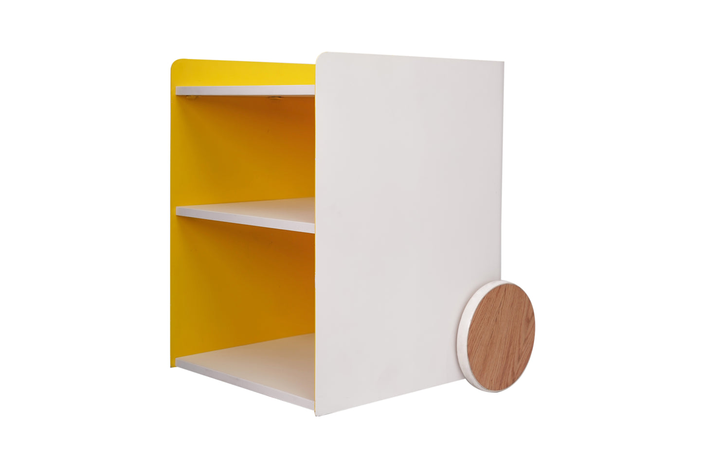 Reve - Mobile Cart Cabinet - Yellow & White