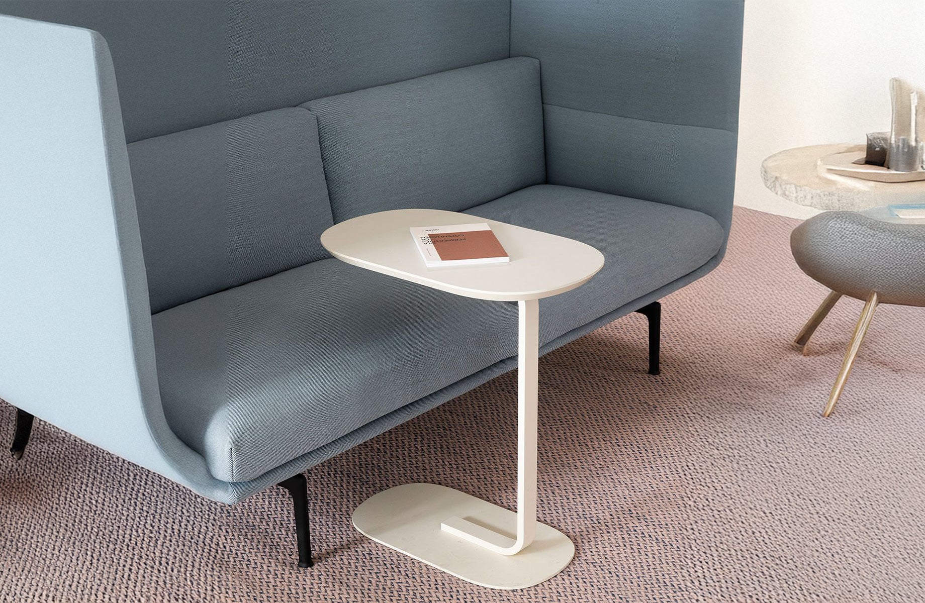 Linea - Side Table - Pastel Pink