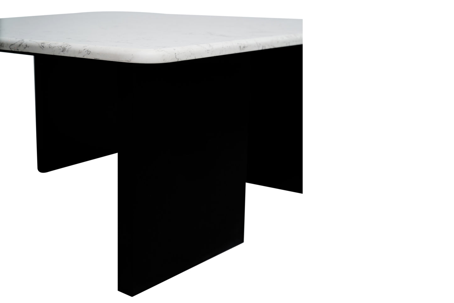Linea - Coffee Table Square - White & Black