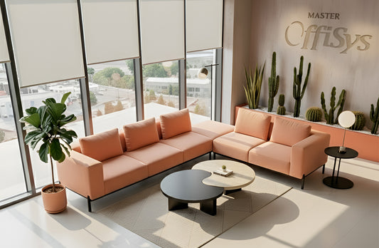 Noir - Sectional Sofa 3 + 2 - Peach