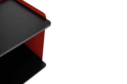 Nexus - Side Table - Orange & Black