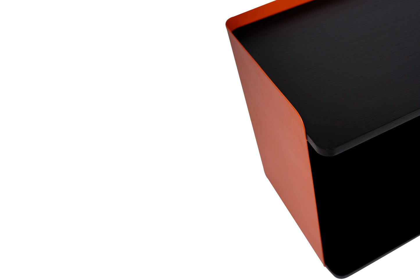 Nexus - Side Table - Orange & Black