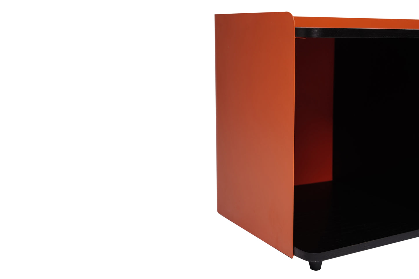 Nexus - Side Table - Orange & Black