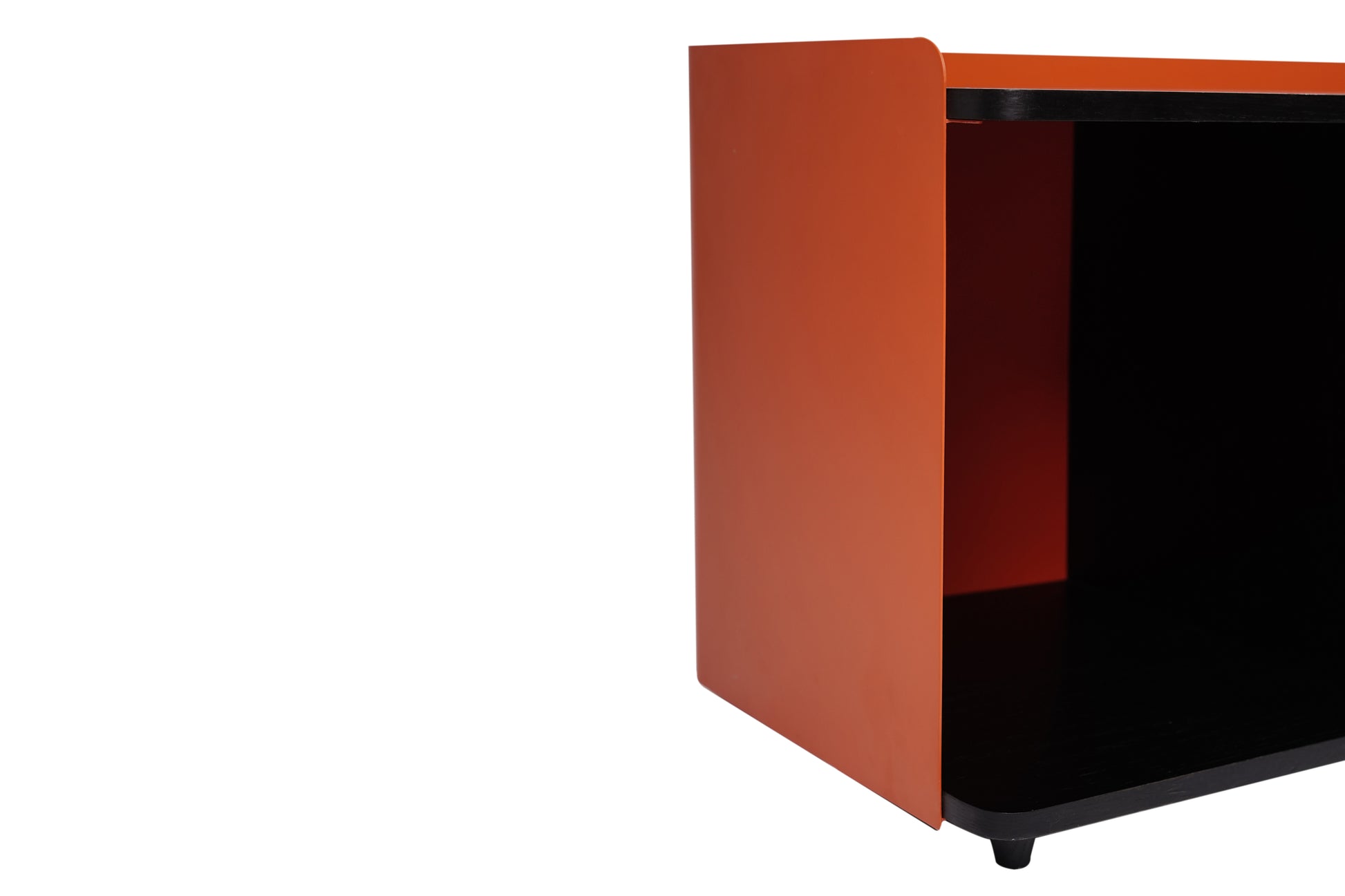 Nexus - Side Table - Orange & Black
