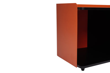 Nexus - Side Table - Orange & Black