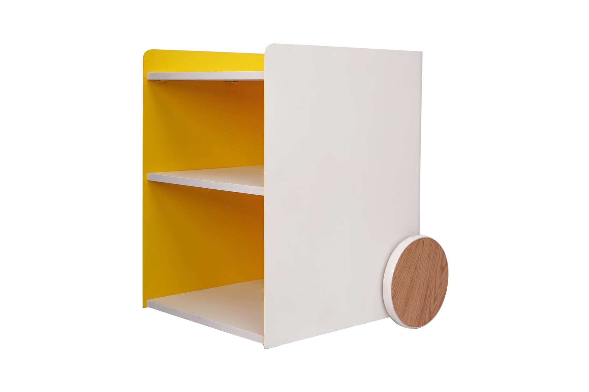 Reve - Mobile Cart Cabinet - Yellow & White