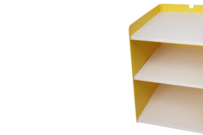 Reve - Mobile Cart Cabinet - Yellow & White
