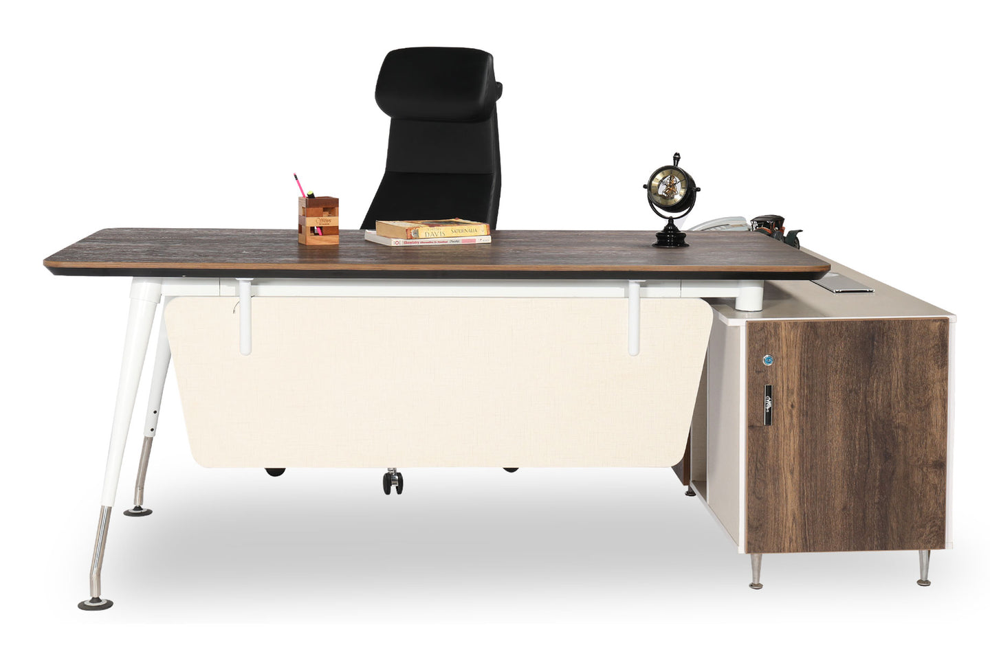 MO MANAGER TABLE WITH SIDE RACK  (MO-AGILE-TJ-Y16B-18A)